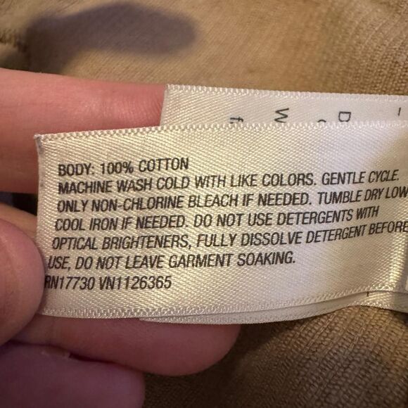 Universal Thread Women’s Size 22 Tan Corduroy Button Front Mini Skirt 100% Cotto - Picture 4 of 5